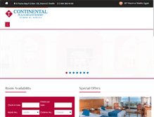 Tablet Screenshot of continentalplazabeach.com